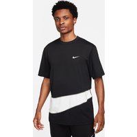 NIKE Dri-FIT UV Hyverse kurzarm Fitnessshirt Herren 010 - black/summit white/summit white S von Nike