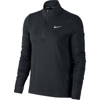 NIKE Element 1/2-Zip Laufshirt Damen black/reflective silver L von Nike