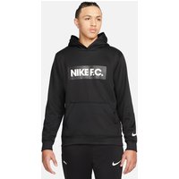 NIKE F.C. Fußball Hoodie Herren black/white/white XXL von Nike