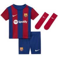 NIKE FC Barcelona Dri-FIT Heim Minikit Baby 456 - deep royal blue/noble red/white 62/68 von Nike