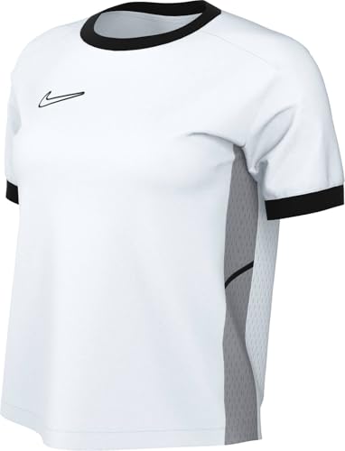 NIKE FZ9756-100 W NK DF ACD25 SS TOP Sweatshirt Damen White/Black/Wolf Grey/Black Größe M von Nike