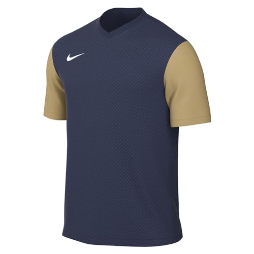 NIKE Herren M NK DF Tiempo PREM II JSY SS T-Shirt, Marine-Gold, M von Nike
