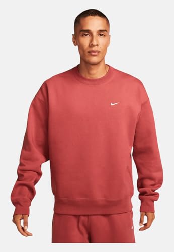 NIKE Herren Nrg Crew Sweat Sweatshirt, Canyon Rust/White, L von Nike