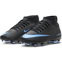 NIKE Jr. Mercurial Superfly 10 Club FG/MG Fußballschuhe Kinder 001 - black/ice blue 32 von Nike