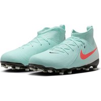 NIKE Jr. Phantom Luna 2 Academy FG/MG Fußballschuhe Kinder 300 - mint/atomic red-off noir 32 von Nike