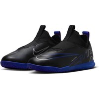 NIKE Jr. Zoom Mercurial Vapor 15 Academy IC Hallen-Fußballschuhe Kinder 040 - black/chrome-hyper royal 32 von Nike