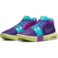 NIKE Lebron Witness VIII Basketballschuhe Herren 500 - field purple/white/dusty cactus 42 von Nike