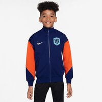 NIKE Niederlande Academy Pro Knit Trainingsjacke Kinder 492 - blue void/safety orange/white L (147-158 cm) von Nike