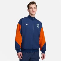 NIKE Niederlande Strike Dri-FIT Trainingsjacke Herren 492 - blue void/safety orange/white S von Nike