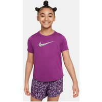 NIKE One kurzarm Sportshirt Mädchen 503 - viotech M (137-146 cm) von Nike