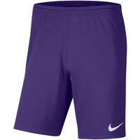 NIKE Park III Dri-FIT Knit Fußballshorts Kinder 547 - court purple/white XL (158-170 cm) von Nike