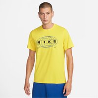NIKE Pro Dri-FIT Graphic T-Shirt Herren 765 - yellow strike/black L von Nike