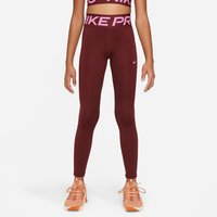 NIKE Pro Dri-FIT Leggings Mädchen 619 - dark team red/playful pink XL (156-166 cm) von Nike