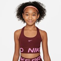NIKE Pro Sport-BH Mädchen 619 - dark team red/playful pink XL (156-166 cm) von Nike