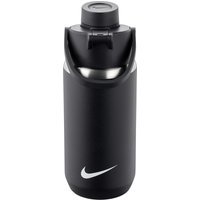 NIKE SS Recharge Chug Trinkflasche aus Edelstahl - für Kohlensäurehaltige Getränke geeignet - 354 ml 091 - black/black/white von Nike