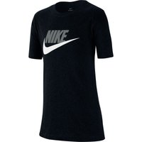 NIKE Sportswear Baumwoll T-Shirt Kinder black/lt smoke grey XS (122-128 cm) von Nike