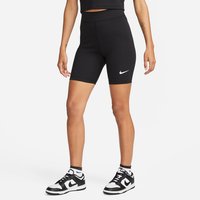 NIKE Sportswear Classics High-Waist 8" kurze Tights Damen 010 - black/sail L von Nike