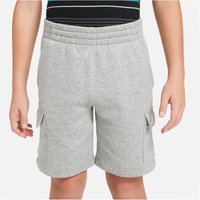NIKE Sportswear Club Fleece Cargoshorts Kinder 063 - dk grey heather/base grey/white XL (158-170 cm) von Nike