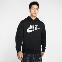 NIKE Sportswear Club Fleece Hoodie Herren black/black/white L von Nike