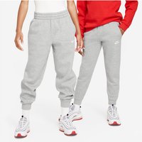 NIKE Sportswear Club Fleece Jogginghose Kinder 063 - dk grey heather/base grey/white L (147-158 cm) von Nike