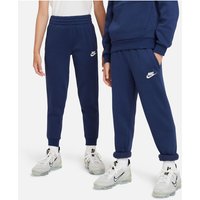 NIKE Sportswear Club Fleece Jogginghose Kinder 410 - midnight navy/white M (137-147 cm) von Nike