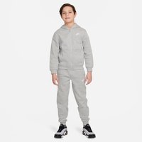 NIKE Sportswear Club Fleece Trainingsanzug Kinder 063 - dk grey heather/white L (147-158 cm) von Nike