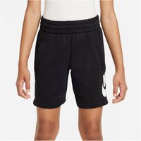 NIKE Sportswear Club French Terry Fleece Shorts Kinder 010 - black/white XS (122-128 cm) von Nike