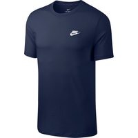 NIKE Sportswear Freizeit T-Shirt Herren 410 - midnight navy/white XL von Nike