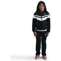 NIKE Sportswear Dri-FIT Kapuzen-Trainingsanzug Kinder 010 - black/white/white S (128-137 cm) von Nike