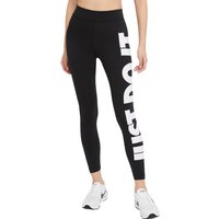 NIKE Sportswear Essential High-Rise Leggings Damen black/white L von Nike