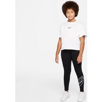 NIKE Sportswear Essential Mid-Rise Leggings Mädchen black/white XS (122-128 cm) von Nike