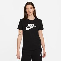 NIKE Sportswear Essentials Logo T-Shirt Damen 010 - black/white L von Nike