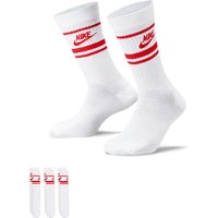 NIKE Sportswear Everyday Essential Retro-Sportsocken white/university red/university red 34-38 von Nike