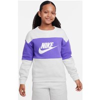 NIKE Sportswear French Terry Trainingsanzug Kinder 025 - photon dust/htr/action grape/white L (147-158 cm) von Nike