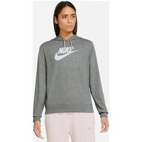 NIKE Sportswear Gym Vintage Hoodie Damen dk grey heather/white XS von Nike