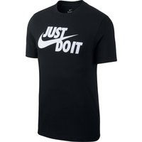 NIKE Sportswear JUST DO IT T-Shirt Herren 011 - black/white M von Nike