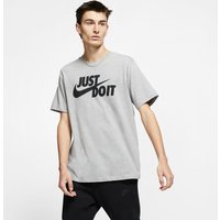 NIKE Sportswear JUST DO IT T-Shirt Herren dk grey heather/black M von Nike