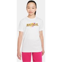 NIKE Sportswear "Just Do It" T-Shirt Kinder 100 - white L (147-158 cm) von Nike