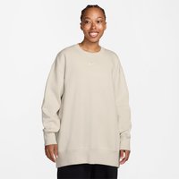 NIKE Sportswear Phoenix Fleece Oversize Crew Neck Sweatshirt Damen 104 - lt orewood brn/sail L von Nike
