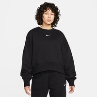 NIKE Sportswear Phoenix Over-Oversized Fleece Sweatshirt Damen 010 - black/sail M von Nike