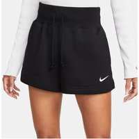 NIKE Sportswear Phoenix lockere High-Waist Fleece Sweatshorts Damen 010 - black/sail L von Nike