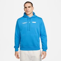 NIKE Sportswear Standard Issue Fleece Hoodie Herren 435 - lt photo blue S von Nike