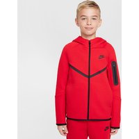 NIKE Sportswear Tech Fleece Kapuzenjacke Jungen 657 - university red/black/black L (147-158 cm) von Nike