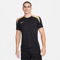 NIKE Strike Dri-FIT kurzarm Fußball Trainingsshirt Herren 011 - black/black/jersey gold/metallic gold M von Nike