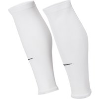 NIKE Strike Fußball Sleeve-Stutzen 100 - white/black S/M von Nike