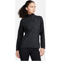 NIKE Swift Element 1/2-Zip Laufshirt Damen 010 - black/reflective silv L von Nike
