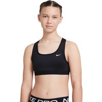 NIKE Swoosh Sport-BH Mädchen black/white L (146-156 cm) von Nike