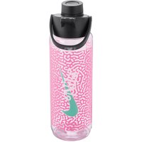 NIKE TR Renew Recharge Chug Graphic Trinkflasche aus Tritan - für Kohlensäurehaltige Getränke geeignet - 709 ml 938 - pink rise/black/light menta von Nike