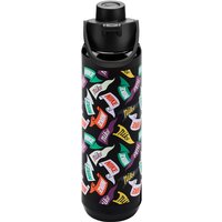 NIKE TR Renew Recharge Chug Graphic Trinkflasche aus Tritan - für Kohlensäurehaltige Getränke geeignet - 709 ml 047 - black/black/laser orange/bold be von Nike