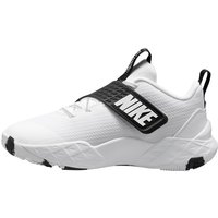 NIKE Team Hustle D Basketballschuhe Kinder 101 - white/white-black 37.5 von Nike